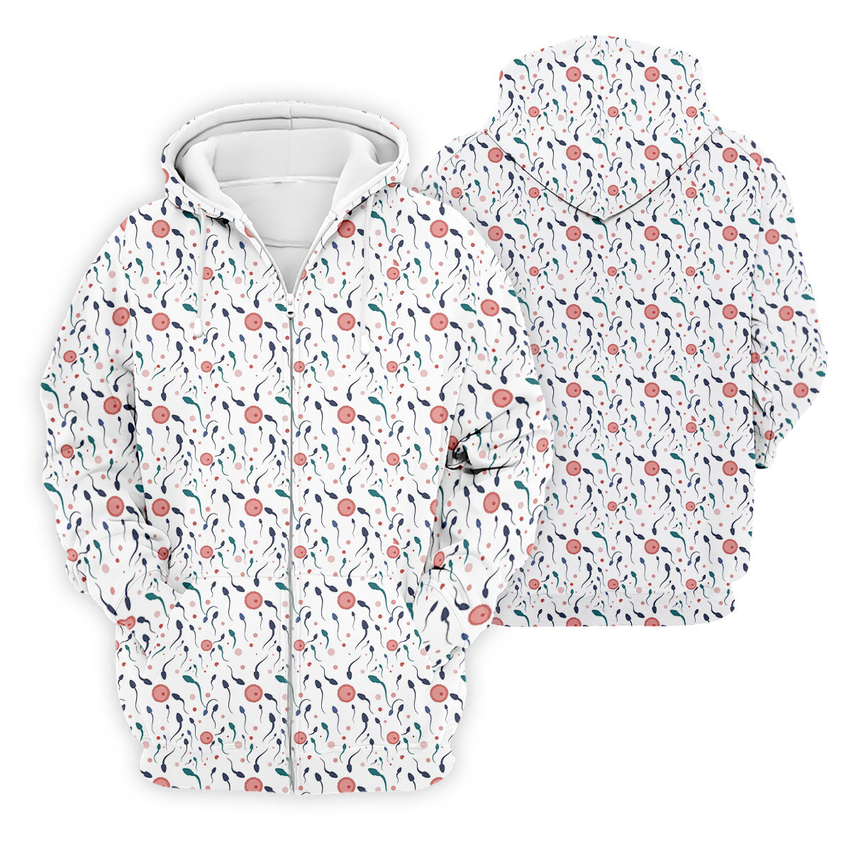 Funny Crazy Egg Fertilization White Golf Shirt, Golf Gifts For Valentine's Day, Polo Shirts For Men