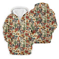 Day Of The Dead Sugar Skull Floral Polo Shirt, Mens Golf Polo, Hawaiian Golf Shirt