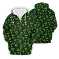 St Patrick's Day Golf Leprechaun Pose Shamrock Golf Shirt, Fun Golf Shirts For Men, Polo For Men