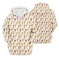 Adult Humor Ice Cream Golf Shirt, Funny Cone Pattern, Golf Shirt For Men