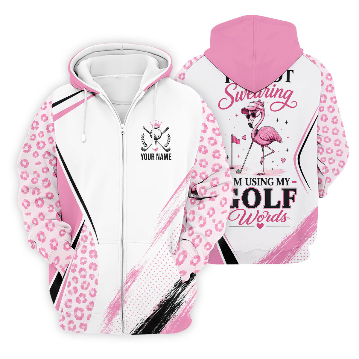 Custom I'm Not Swearing I'm Using My Golf Words Golf Shirt, Mens Golf Polo, Golf Shirts For Men
