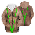 Funny Hairy Chest Green Suspender Golf Shirt, Funny Golf Shirt, Men's Golf Shirt, Polo Shirts For Men (Copy)