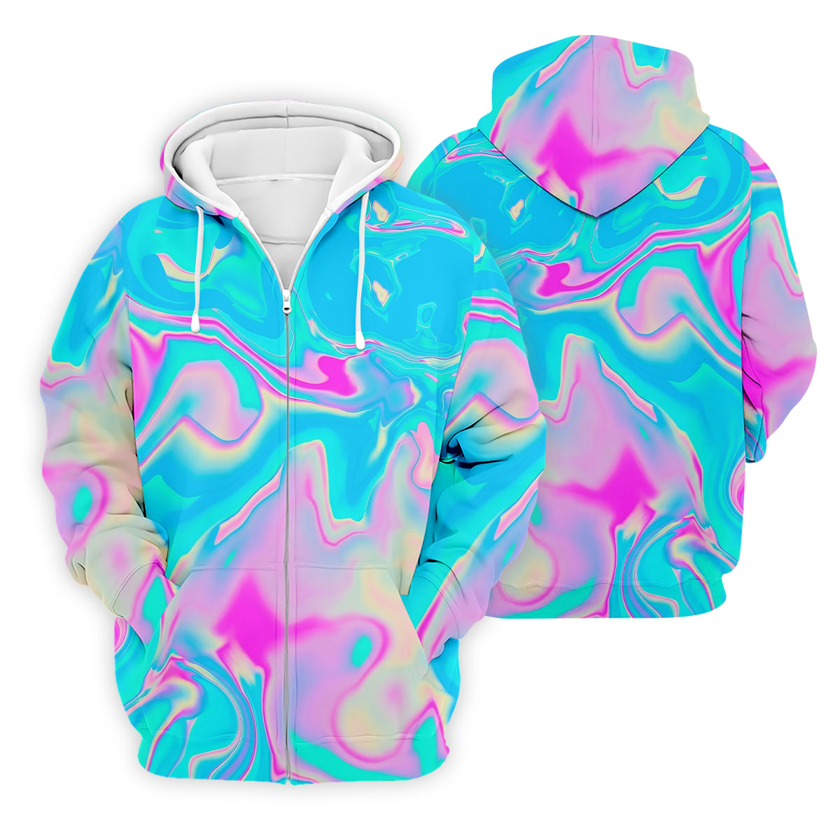 Pastel Marble Abstract Swirl Pattern Golf Shirt, Polo Shirts For Men, Men's Golf Shirt
