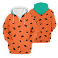 Watermelon Slice Polo Shirt, Orange Summer Design, Golf Shirts For Men