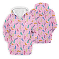 Funny Adult Novelty Pink Pattern Golf Shirt, Mens Polo Shirts, Golf Apparel For Men