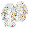19th Hole Cocktail Drinks Pattern Golf Shirt, Mens Golf Polo, Printed Golf Shirts