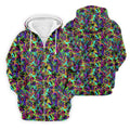 Colorful Abstract Golf Pattern Polo Shirt, Mens Golf Shirts, Hawaiian Golf Shirt