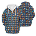 Funny Scissors Pattern Golf Polo Shirt, Golf Polo Shirts For Men, Mens Golf Apparel