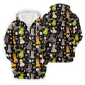 Funny Adult Halloween Cookie Pattern Polo Shirt, Men's Golf Shirt, Printed Golf Shirts