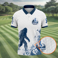 Bigfoot Prostate Cancer Awareness Polo Shirt, Mens Golf Polo, Printed Golf Shirts