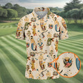 Mermen Rise And Shine Men's Funny Golf Shirts, Gay Pride Month Celebrate Golf Shirts For Men