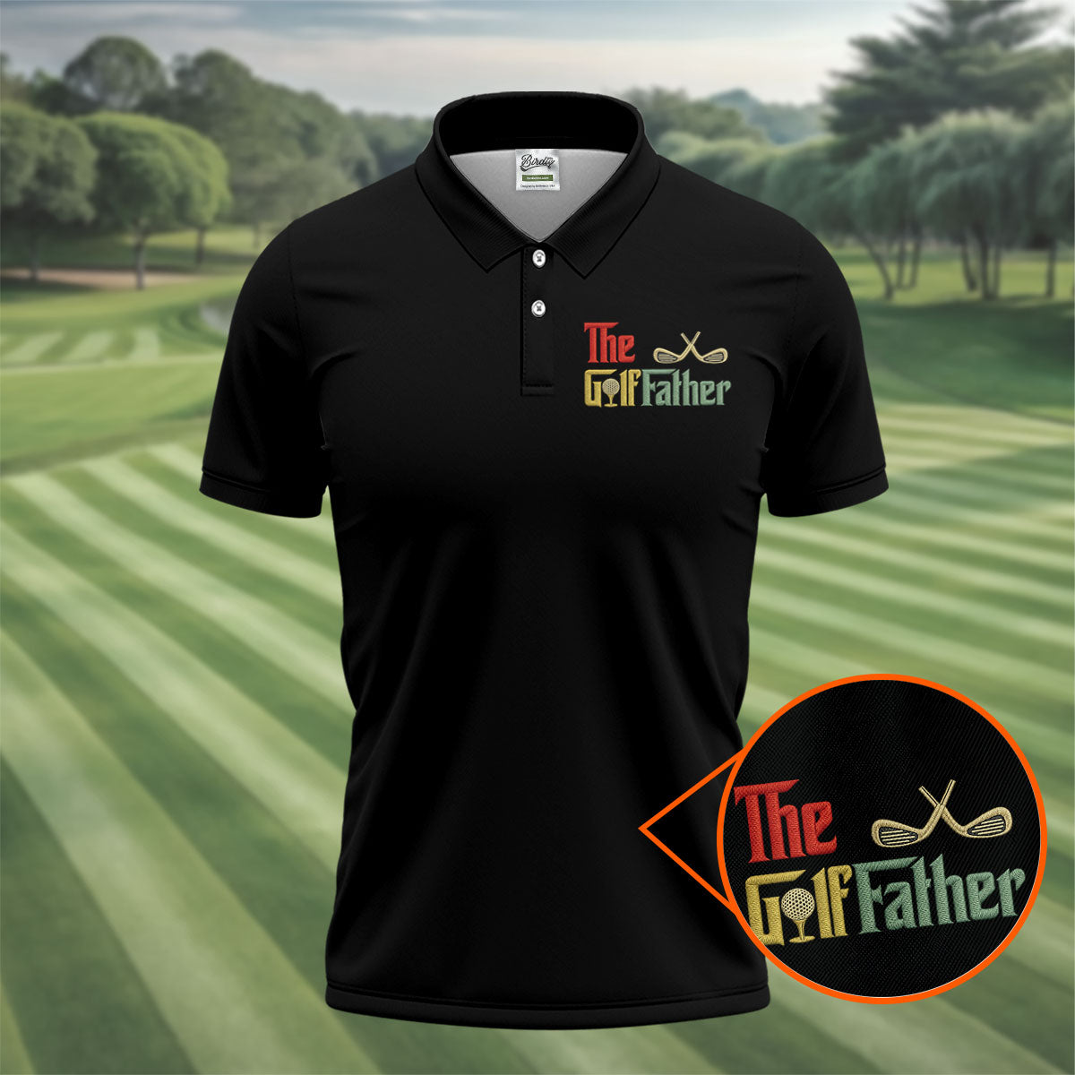 The Golf Father Golf Tops For Men, Father's Day Golf Shirt, Golf Gift For Dad