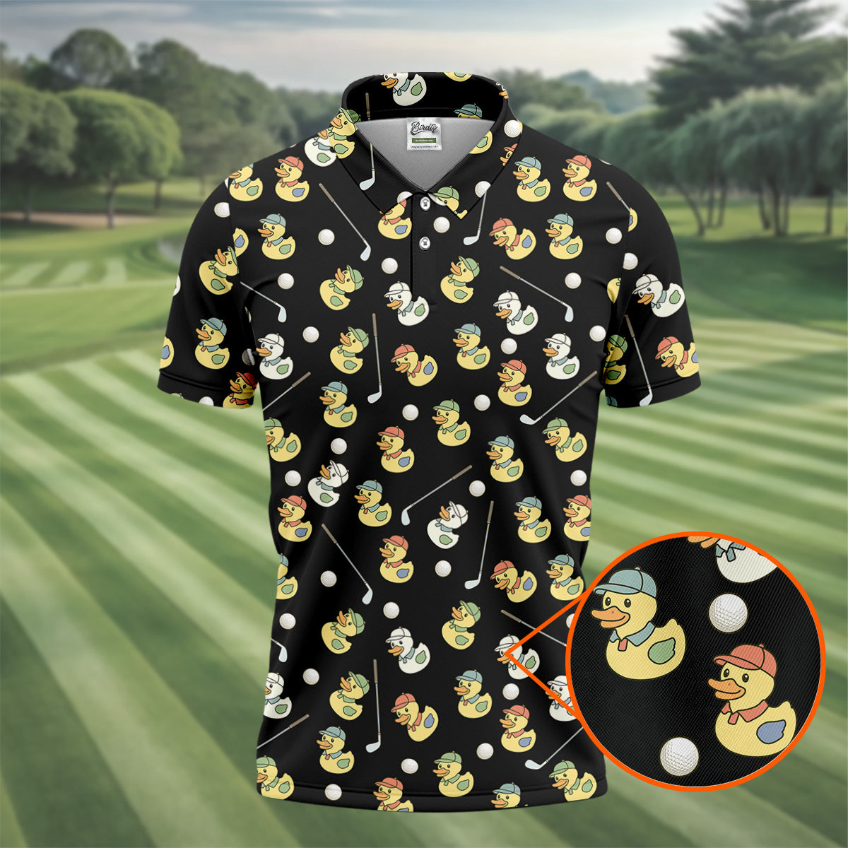 Rubber Duck Golf Polo Shirt, Golf Tops For Men, Hawaiian Golf Shirts, Golfing Apparel