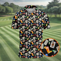 Slot Machine Lucky Shirt, Fun Men's Golf Polos, Hawaiian Golf Shirts, Golfing Apparel