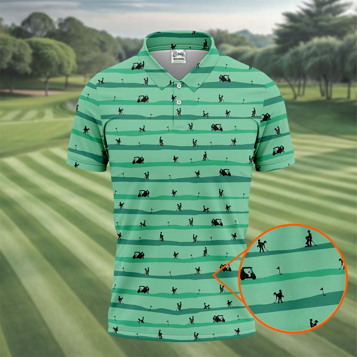 Funny Couple On Golf Course Polo Shirt, Naughty Golf Shirts For Men, Mens Golf Apparel