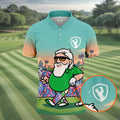 Retro Desert Bearded Golfer Men's Golf Shirt, Hawaiian Golf Shirt, Mens Golf Apparel