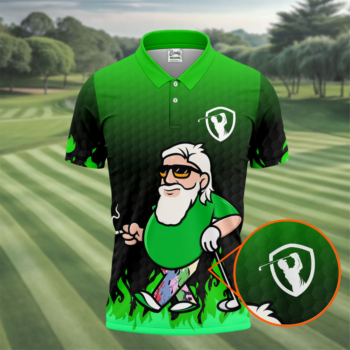 Custom Year Seven Tee And Still On Par Golf Polo Shirt, Mens Golf Shirts, Hawaiian Golf Shirt
