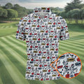 Funny Adult Humor Tropical Beach Golf Paradise Polo Shirt, Golf Polo Shirts For Men, Printed Golf Shirts