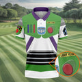 Sci Fi Space Ranger Costume Hawaiian Golf Shirt, Mens Golf Polo, Printed Golf Shirts