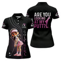 Are You Looking At My Putt Custom Funny Womens Golf Polo Shirt, Ladies Golf Polos Gifts