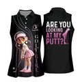 Are You Looking At My Putt Custom Funny Womens Golf Polo Shirt, Ladies Golf Polos Gifts