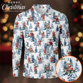 Santa Golfing Polo Shirt Mens, Fun Golf Shirts For Men, Christmas Golf Shirt, Golf Lover Xmas Gift