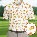 Banana Apple Dirty Funny Adult Humor White Golf Shirt, Valentines Golf Gift, Fun Golf Shirts For Men