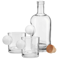 Personalized Golf Ball Glasses, Golf Whiskey Glass Set, Golf Gifts For Men