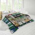 19th Hole Woven Blanket, Gift For Golfers, Golf Gift Ideas