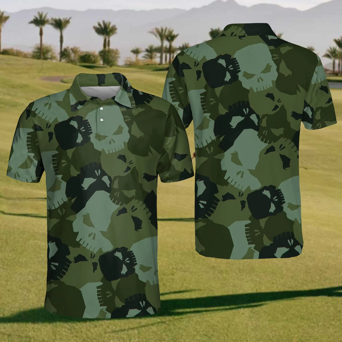 Make Par Not War Men's Golf Polo Shirt, Christmas Golf Gift