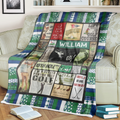 19th Hole Woven Blanket, Gift For Golfers, Golf Gift Ideas