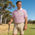 Pink Breast Cancer Awareness Golf Polo With Free Socks