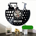 Custom Metal Golf Clock, Golf Wall Clock, Golf Wall Art, Gift For Golfer