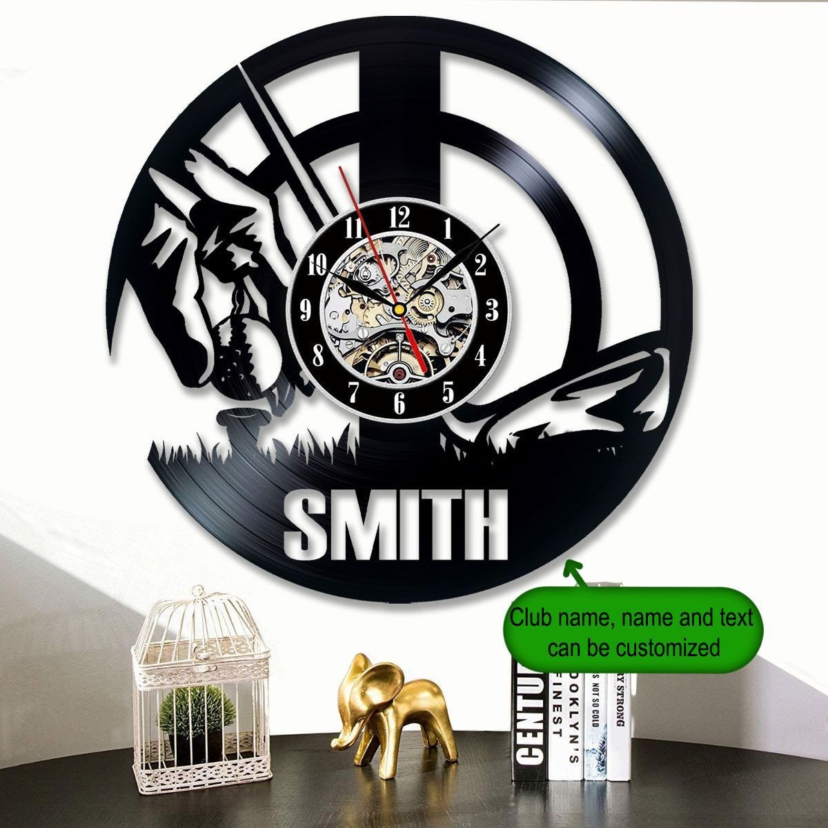 Custom Metal Golf Clock, Golf Wall Vinyl Clock, Golf Wall Art, Gift For Golfer