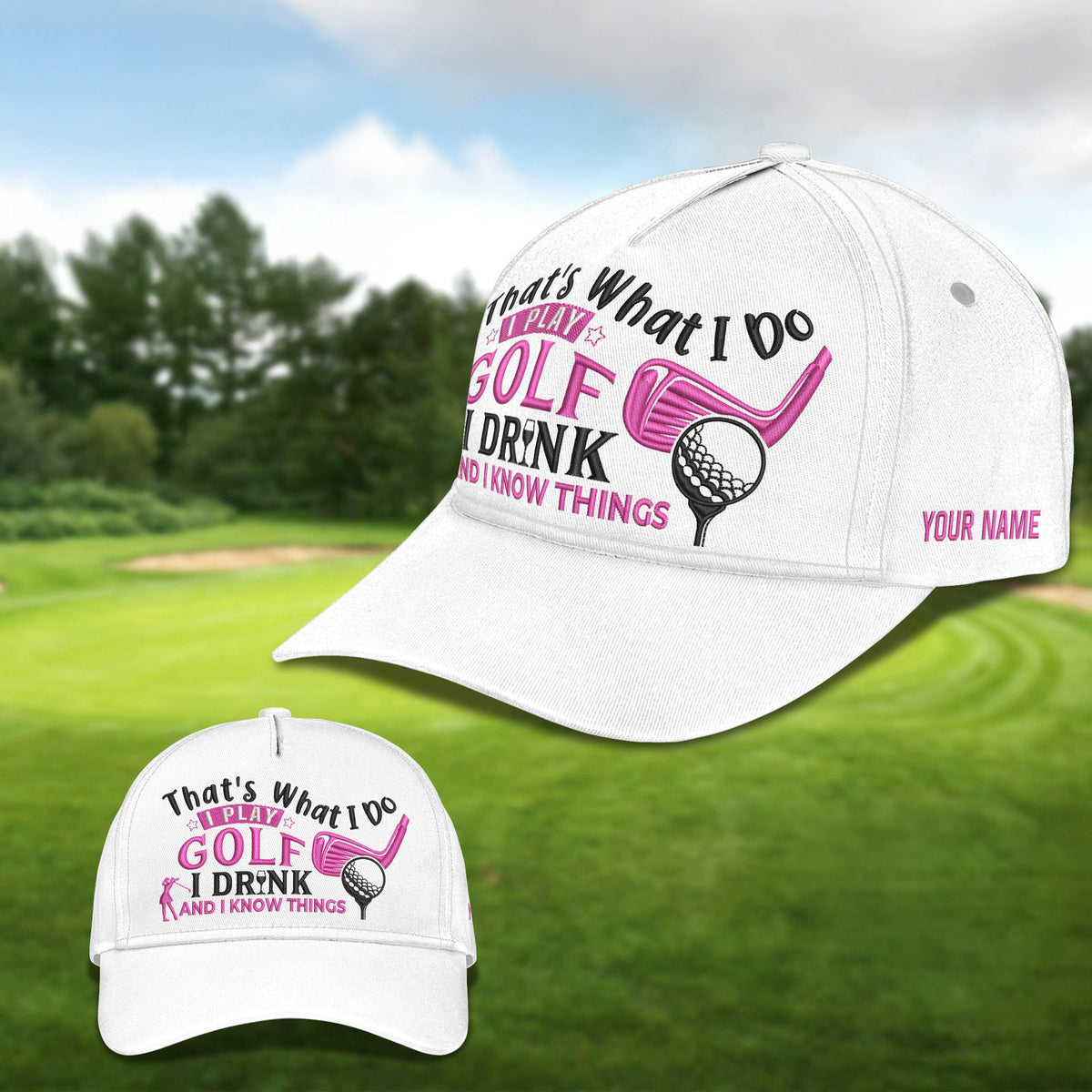Thats What I Do Golf Cap, Ladies Golf Caps, Women Cap
