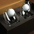 Best Dad By Par Personalized Golf Ball Glasses, Golf Whiskey Glass Set, Golf Gifts For Dad