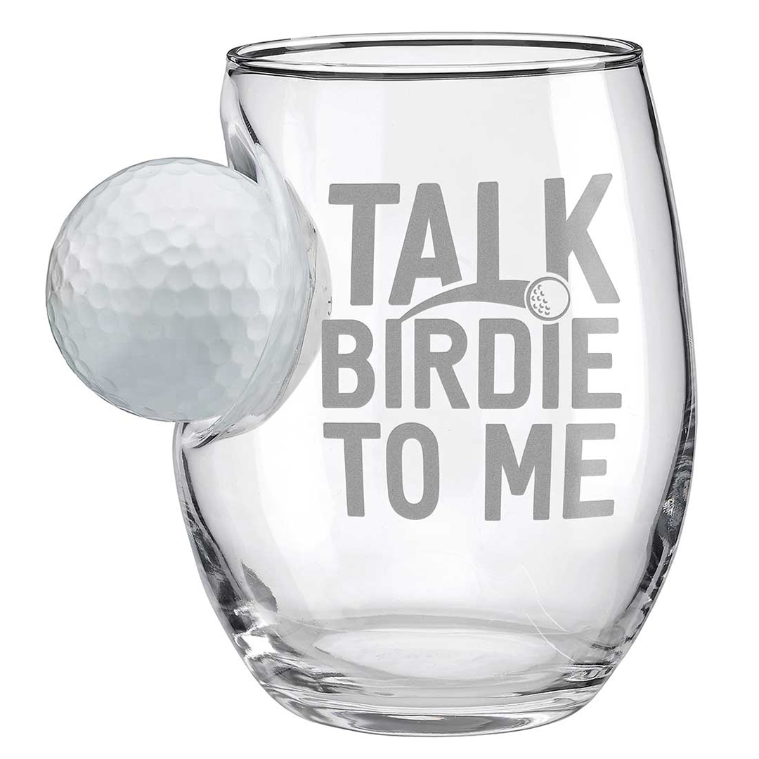 Best Dad By Par Personalized Golf Ball Glasses, Golf Whiskey Glass Set, Golf Gifts For Dad
