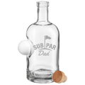 Best Dad By Par Personalized Golf Ball Glasses, Golf Whiskey Glass Set, Golf Gifts For Dad
