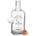Best Dad By Par Personalized Golf Ball Glasses, Golf Whiskey Glass Set, Golf Gifts For Dad