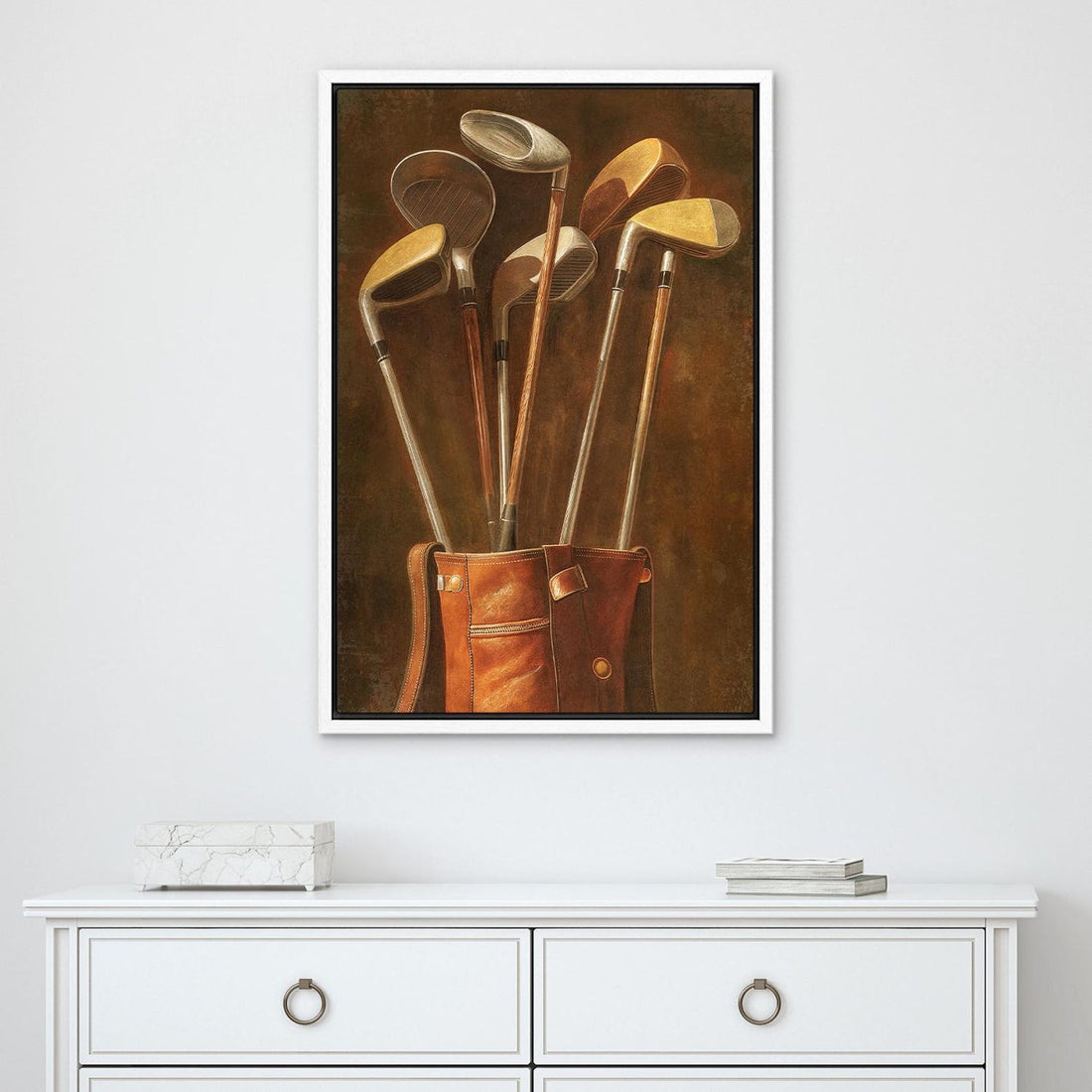 Vintage Golf Club Wall Art, Golf Canvas, Gifts for Golf Lovers, Golf Decor