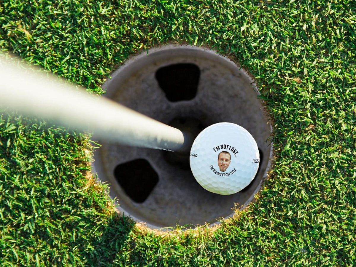 I'm Not Lost I'm Hiding From Hunter Custom Funny Golf Balls, Gift For Golfer