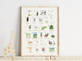 Alphabet Wall Art Golf Canvas, Gifts For Golf Lovers, Golf Decor