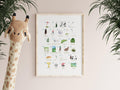 Alphabet Wall Art Golf Canvas, Gifts For Golf Lovers, Golf Decor