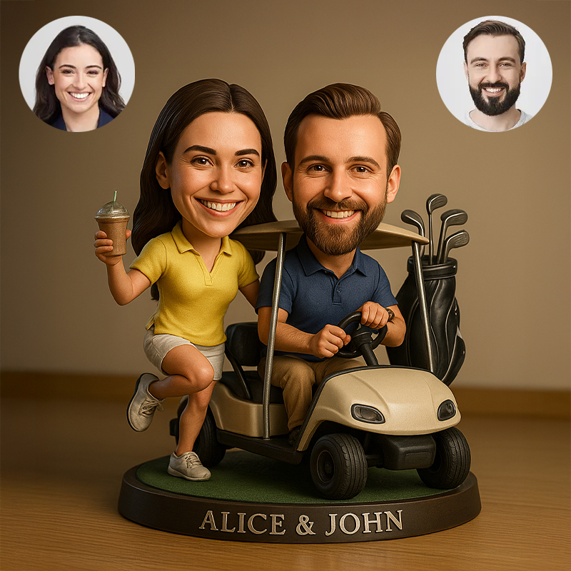 Custom Photo Personalized Christmas Ornament, Golf Accessories, Christmas Golf Gift, Gift For Golf Dad