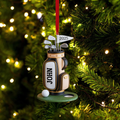Custom Golf Bag Acrylic Ornament, Golf Keychain, Golf Accessories, Christmas Golf Gift, Gift For Golf Dad