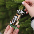 Custom Golf Bag Acrylic Ornament, Golf Keychain, Golf Accessories, Christmas Golf Gift, Gift For Golf Dad
