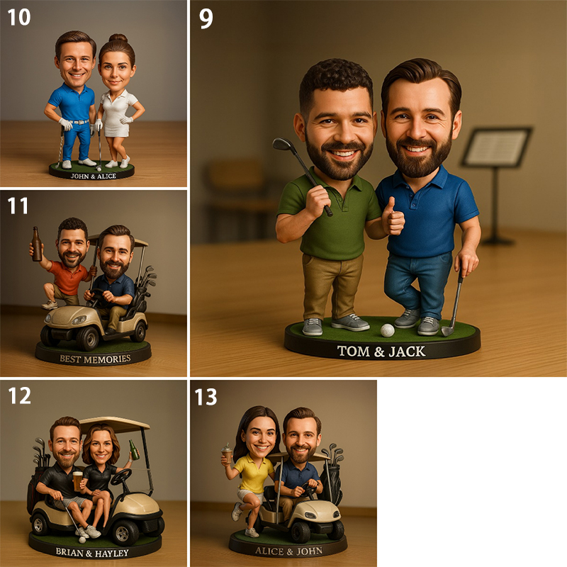Custom Photo Personalized Christmas Ornament, Golf Accessories, Christmas Golf Gift, Gift For Golf Dad