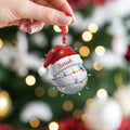 Personalized Golf Ball Christmas Ornament, Acrylic Ornament, Christmas Tree Ornaments, Gift For Golfer