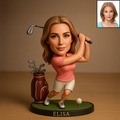 Custom Photo Personalized Christmas Ornament, Golf Accessories, Christmas Golf Gift, Gift For Golf Dad