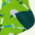 Green Golf Sock, Sock Gift Ideas Golfer Gift Idea, Funny Socks, Dad Present Christmas Golf Gift, Golfing Apparel